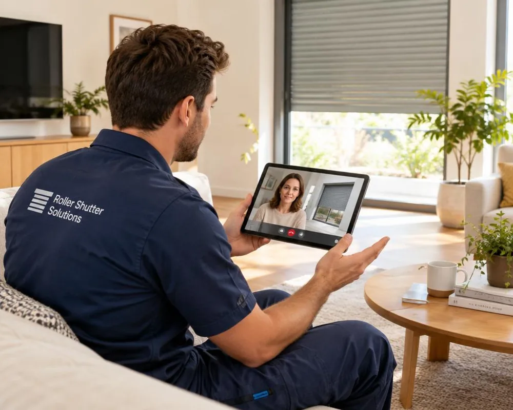 Rendez-vous visio dépannage volet roulant Diagnostic en visio d'un volet roulant par un technicien ReparVolet